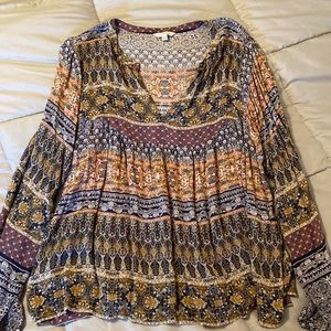 Lucky Brand women’s flowy blouse size XL